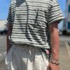 【Men's】BIG MIKE | ビッグマイク　Boder Sunglasses Pocket S/S Tee - MNT×BLK×OFF - 画像 (4)