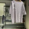 【Men's】Less by SHELTECH | シェルテック　Wide Tee - BROWN × WHITE - 画像 (14)
