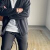 NEEDLES | ニードルズ　V Neck  Cardigan [C/Pe Bright Jersey] - BLACK - 画像 (14)