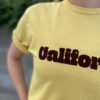 【Ladies】free rage | フリーレイジ　Rycycle Cotton Tee “Carifornia” - YELLOW - 画像 (3)