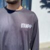 【Unisex】STAMP Run&Co | スタンプ ランアンドカンパニー　STAMP Long Sleeve Tee “ SUPPORT YOUR LOCAL.” - BLACK - 画像 (3)