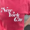 【Ladies】free rage | フリーレイジ　Rycycle Cotton Tee “New York City” - RED - 画像 (3)