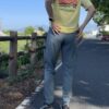 【Ladies】patagonia | パタゴニア　Kid's Cap Silkweigt T-Shirt - RIDGE RISE MOONLIGHT : MILLED YELLOW [62380] - 画像 (3)