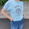 【Ladies】free rage | フリーレイジ　Rycycle Cotton Tee “HAWAII” - SAX - 画像 (2)