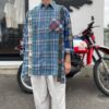 【Unisex】Rebuild by Needles | リビルドバイニードルズ　Flannel Shirt 7Cut Wide Sht - D - 画像 (2)