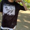 【Unisex】STAMP Run&Co | スタンプ ランアンドカンパニー　STAMP Wide Tee "TWO CATS" - BLACK - 画像 (8)