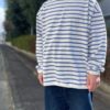 【Men's】melple | メイプル　The American Ringer Border L/S - WHITE / BLUE - 画像 (5)