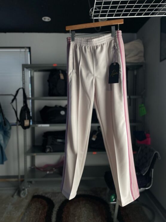 【Unisex】NEEDLES | ニードルズ　Track Pant [POLY SMOOTH] - IVORY