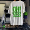 【Unisex】free rage | フリーレイジ　Rycycle Cotton Tee “OH!NO!OH!YES” - WHITE - 画像 (4)
