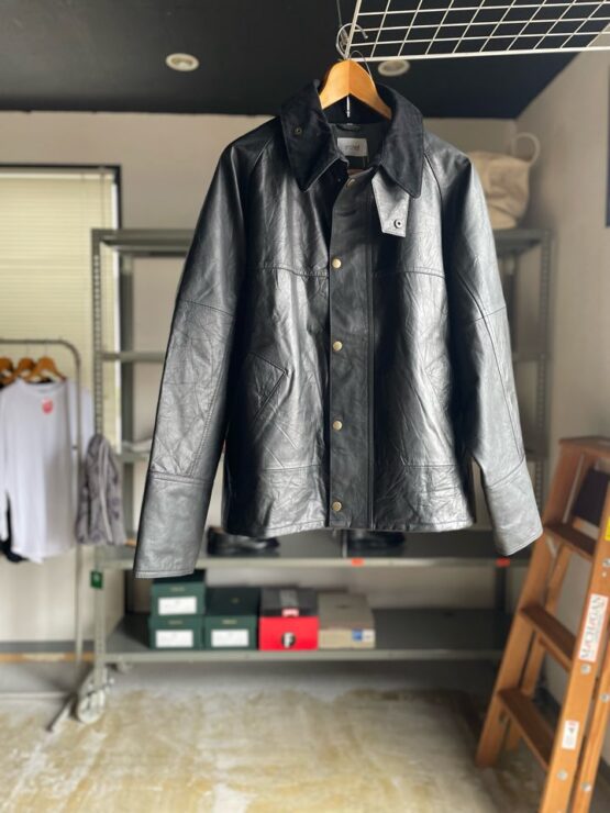 【Men's】yoused | ユーズド　Leather Driver's Jacket - BLACK