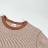 【Ladies】Healthknit | ヘルスニット　Basic Waffle Crewneck S/S Tee BASIC WAFFLE CREWNECK S/S - BROWN×OFF BORDER [602S] - 画像 (2)