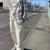 【Men's】BIG MIKE | ビッグマイク　Light Flannel Shirts - WHITE × OLIVE [Ombre Check Shirts] - 画像 (17)