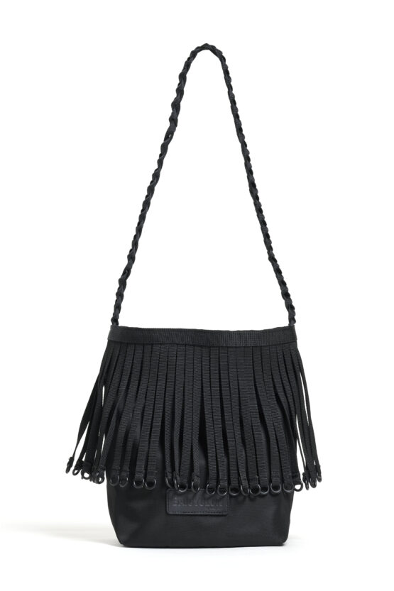 【Unisex】BAICYCLON by bagjack | バイシクロン バイ バッグジャック　Tape Fringe One Shoulder Bag (Small) - BLACK [BCL-83]