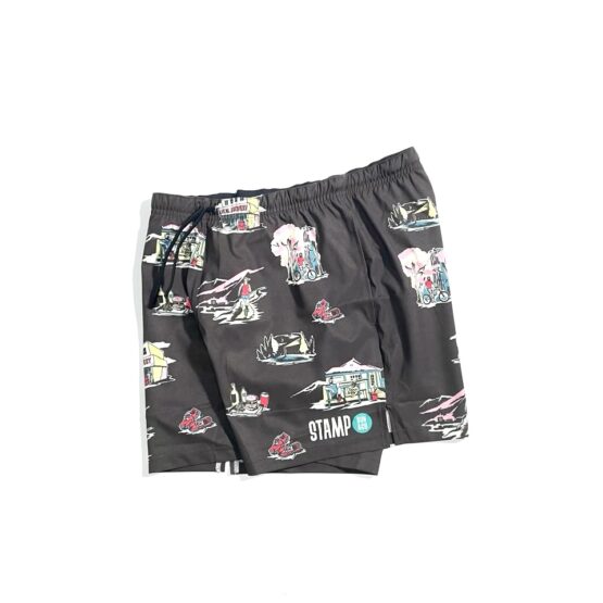 【Men's】STAMP Run&Co | スタンプ ランアンドカンパニー　STAMP 3 Pocket Shorts - CHARCOAL