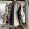【Men's】NEEDLES | ニードルズ　Double Breasted Car Coat 《Cow Leather》- BROWN [NS077] - 画像 (8)