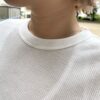 【Ladies】Healthknit | ヘルスニット　Basic Waffle Crewneck S/S Tee -WHITE [602S_SOLID] - 画像 (3)
