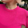 【Ladies】Healthknit | ヘルスニット　Basic Waffle Crewneck S/S Tee - MAGENTA [602S_SOLID] - 画像 (3)