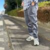 【Men's】BIG MIKE | ビッグマイク　Nylon Rip Front Stitch Easy Pants - CHARCOAL - 画像 (2)
