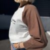 【Ladies】free rage | フリーレイジ　Baseball Tee  "Breakfast Club" - WHITE × BROWN - 画像 (5)