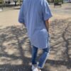 【Ladies】FLAVOR TEE | フレーバーティー　Print Big Tee〔CALIFORNIA〕- BUTTERFLY PEA [23103B05BTP] - 画像 (5)