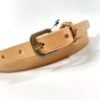 【Unisex】ANGLO | アングロ　Narrow Leather Belt - CREAM - 画像 (4)