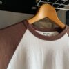 【Ladies】free rage | フリーレイジ　Baseball Tee  "Breakfast Club" - WHITE × BROWN - 画像 (7)