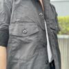 【Unisex】NEEDLES | ニードルズ　S/S Fatigue Shirt 〔Backsateen〕- BLACK [MR232] - 画像 (4)