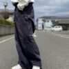 【Unisex】MADE by sunny side up. | メイド バイ サニーサイドアップ　Re Tarpered Duck Pants - BLACK / SIZE 3 [SR-193-005] - 画像 (6)