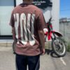 【Unisex】free rage | フリーレイジ　Rycycle Cotton Tee “HEY! YOU” - BROWN - 画像 (4)