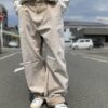 【Unisex】MADE by sunny side up. | メイド バイ サニーサイドアップ　Re Tarpered Duck Pants - BEIGE / SIZE 4 [SR-193-005] - 画像 (3)