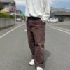 【Unisex】MADE by sunny side up. | メイド バイ サニーサイドアップ　Re Tarpered Duck Pants - BROWN / SIZE 4 [SR-193-005] - 画像 (20)