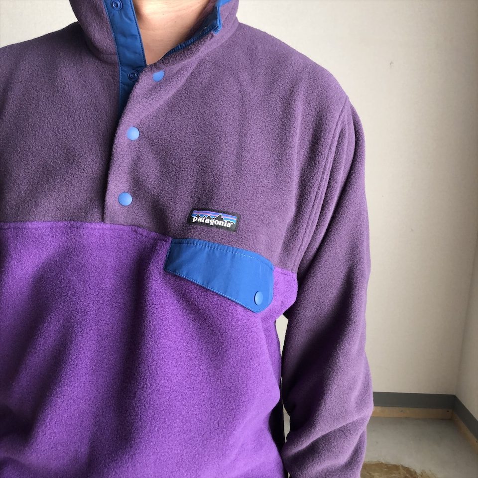 シルバーピーチ Patagonia Snap-Tスナップ フリース purple 新品