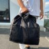 【Unisex】BURLAP OUTFITTER | バーラップアウトフィッター　Folding Shoulder Tote - BLACK - 画像 (3)