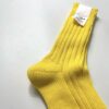【Unisex】decka Quality Socks | デカ クオリティーソックス　Cased Heavyweight Plain Socks - NEON YELLOW - 画像 (4)