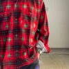 NEEDLES | ニードルズ　One-Up Shirt [R/C FLANNEL CLOTH / PRINTED] - RED/BLACK [LQ153] - 画像 (5)