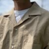 【Men's】*A VONTADE | アボンタージ　Relaxed Open Collar Shirts - BEIGE - 画像 (4)