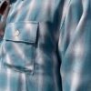 【Men's】BIG MIKE | ビッグマイク　Rayon Mix Ombre Check Shirts - MINT × WHITE - 画像 (5)