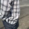 【Men's】BIG MIKE | ビッグマイク　Rayon Mix Ombre Check Shirts - WHITE × GRAY - 画像 (4)