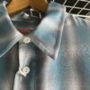 【Men's】BIG MIKE | ビッグマイク　Rayon Mix Ombre Check Shirts - MINT × WHITE - 画像 (8)