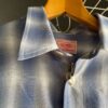 【Men's】BIG MIKE | ビッグマイク　Rayon Mix Ombre Check Shirts - BLUE × WHITE - 画像 (7)