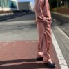 NEEDLES | ニードルズ　PAJAMA SET [Poly Sateen] - PINK [MR267] - 画像 (5)