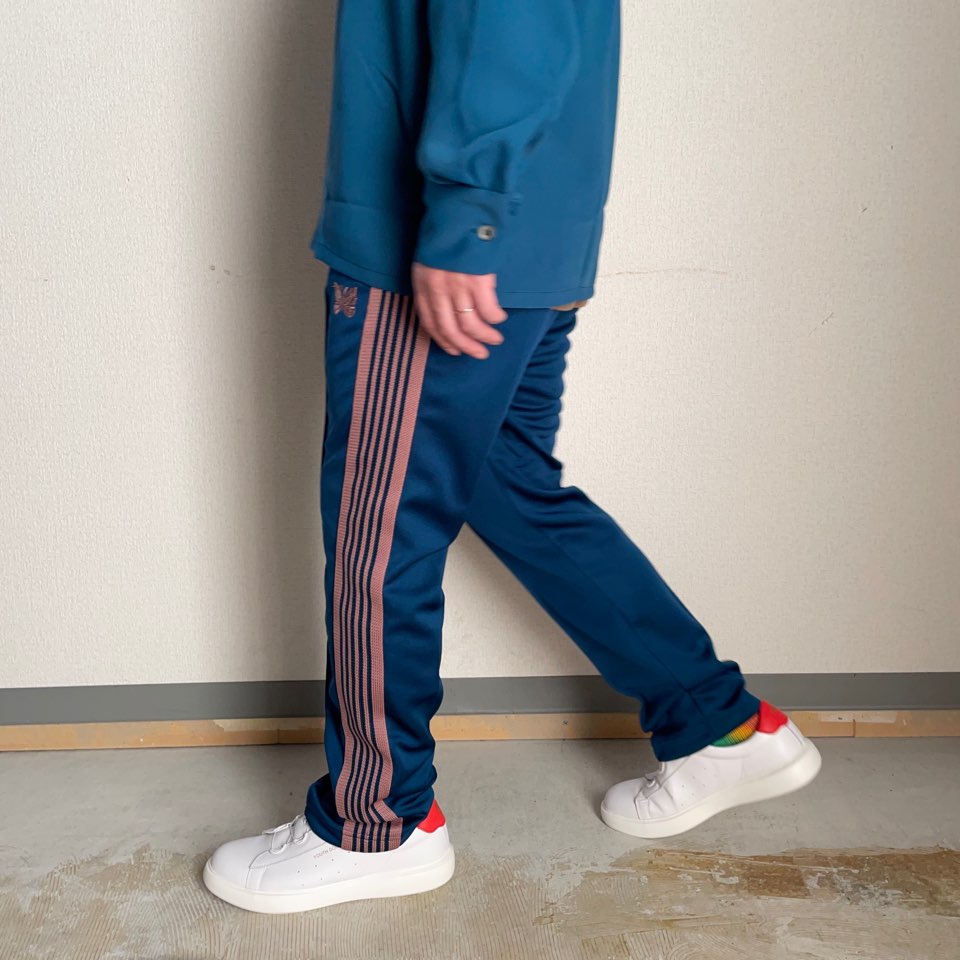 NEEDLES Track Pant-Poly Smooth ティールグリーン-