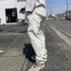 【Unisex】BURLAP OUTFITTER | バーラップアウトフィッター　Track Pant Solid - OFF WHITE - 画像 (3)