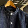 【Men's】free rage | フリーレイジ　"STANDARD" No Collar Denim Shirt - INDIGO - 画像 (9)