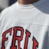 【Unisex】free rage | フリーレイジ　Heavyweight Football Tee 『FRU』 - WHITE - 画像 (5)