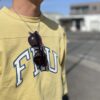 【Unisex】free rage | フリーレイジ　Heavyweight Football Tee 『FRU』 - YELLOW - 画像 (5)