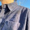 【Unisex】Rebuild by Needles | リビルドバイニードルズ　Flannel Shirt  7Cut Wide Sht / Over Dye - PURPLE Ⅰ - 画像 (6)