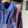 【Unisex】Rebuild by Needles | リビルドバイニードルズ　Flannel Shirt  7Cut Wide Sht / Over Dye - PURPLE Ⅱ - 画像 (8)