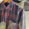 【Unisex】Rebuild by Needles | リビルドバイニードルズ　Flannel Shirt  7Cut Wide Sht / Over Dye - BROWN Ⅱ - 画像 (10)