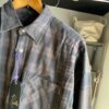 【Unisex】Rebuild by Needles | リビルドバイニードルズ　Flannel Shirt  7Cut Wide Sht / Over Dye - BROWN Ⅰ - 画像 (8)